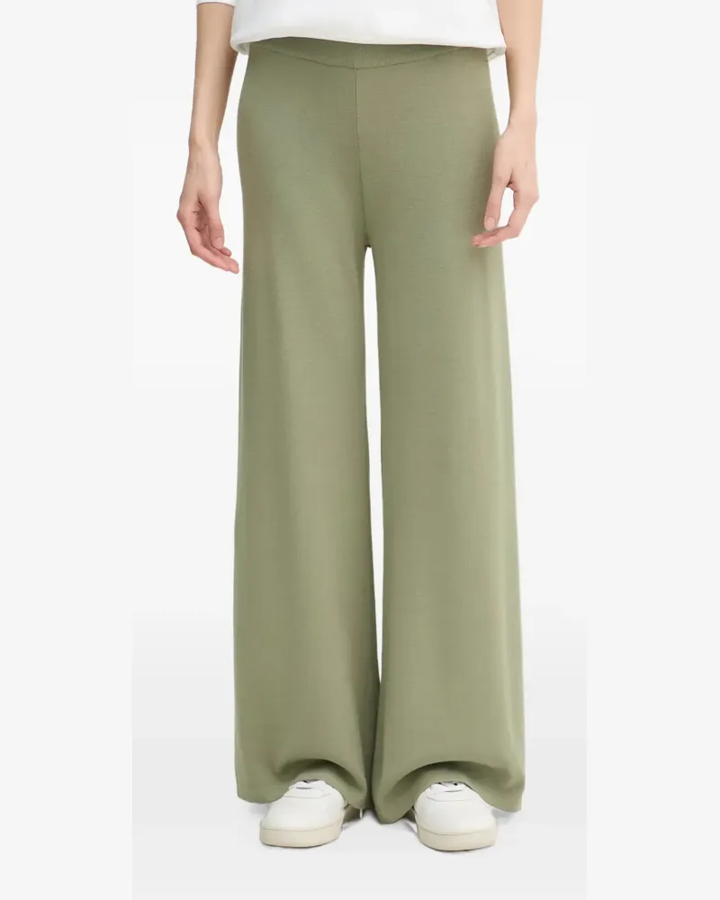 Benetton fine-knit flared trousers - Grün Grün
