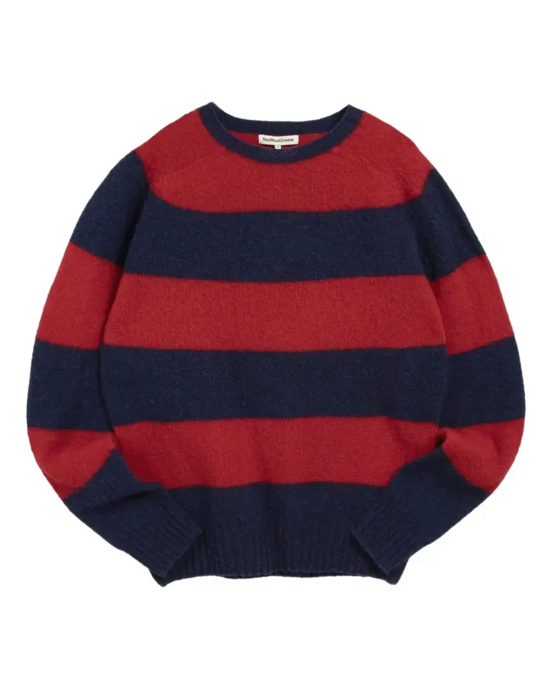 YMC Suedehead striped sweater - Blau Blau