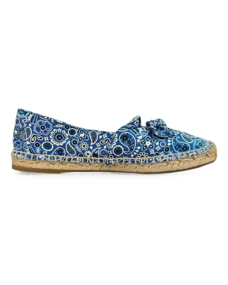 Charlotte Olympia Bandana bow espadrilles - Blau Blau