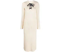 High Tide Strickkleid mit Schnürung - Nude