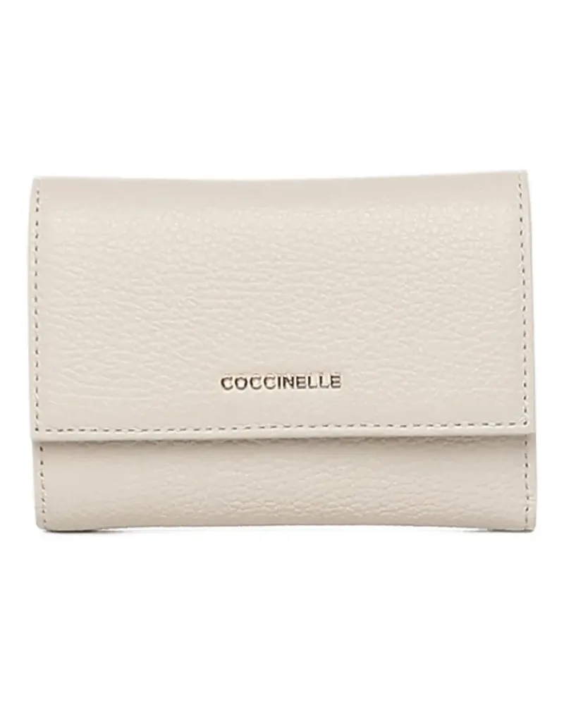 Coccinelle grained flap wallet - Weiß Weiß
