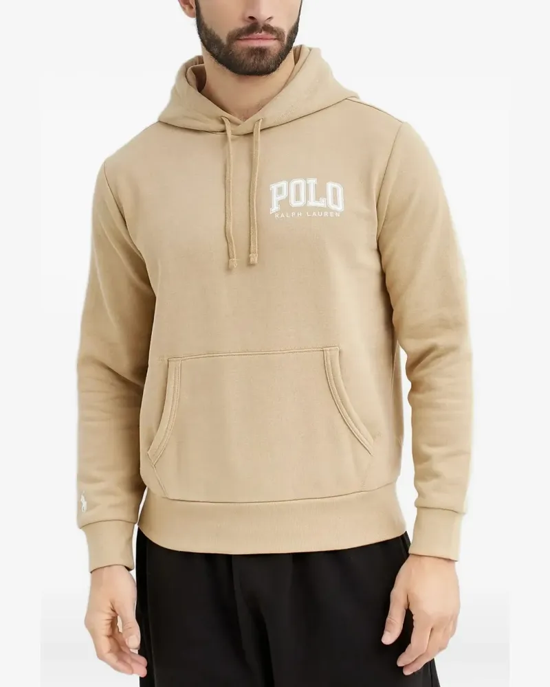 Ralph Lauren logo-detail hoodie - Nude Nude