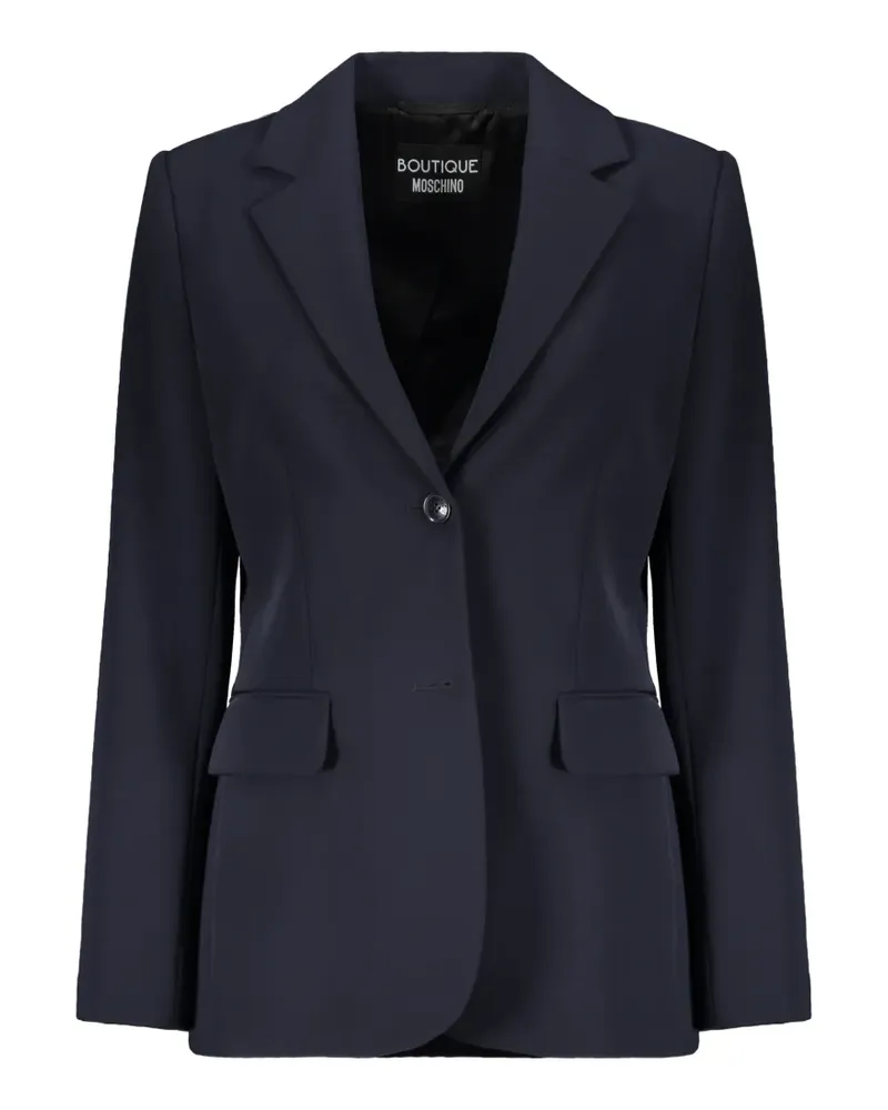 Moschino single-breasted notched-lapel blazer - Blau Blau