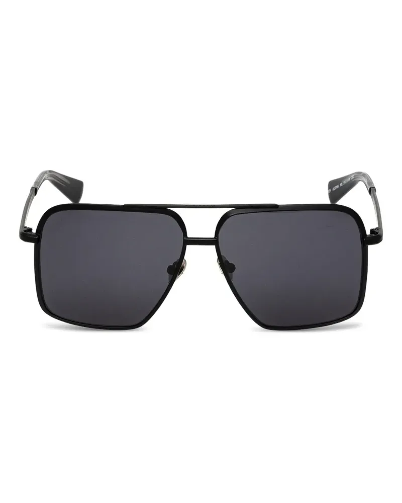 AllSaints Sonnenbrille mit eckigem Gestell - Schwarz Schwarz