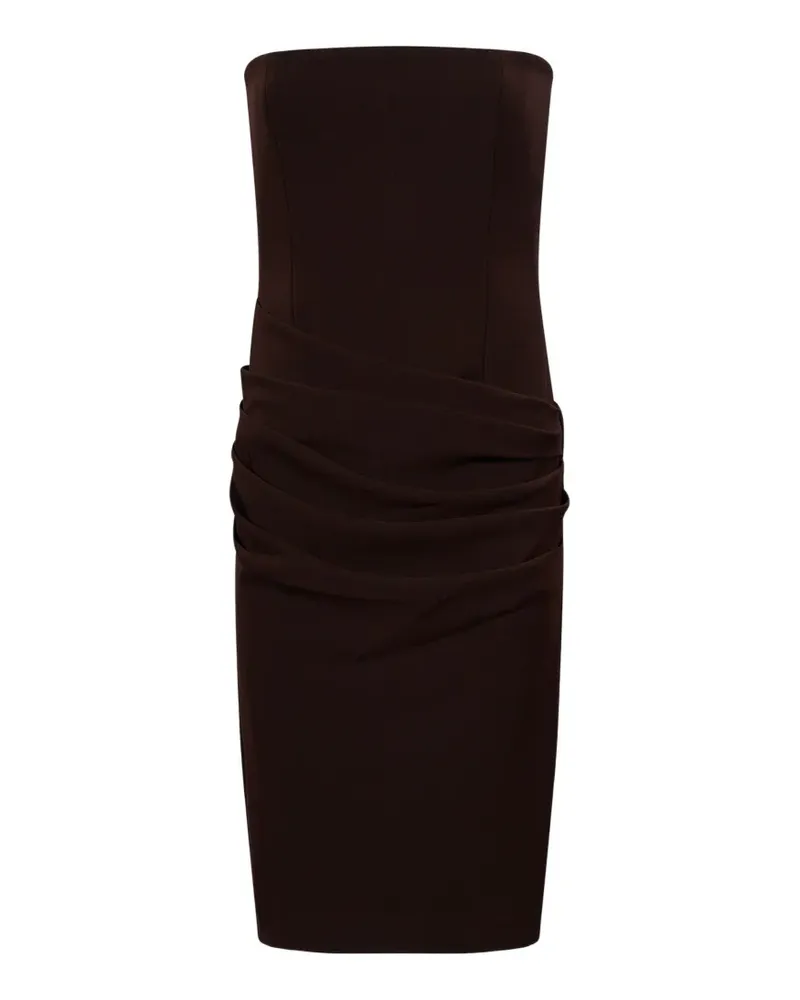 Alex Perry Schulterfreies Midikleid - Braun Braun