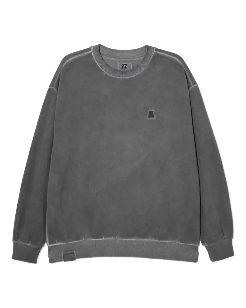 Izzue Sweatshirt mit Logo-Applikation - Grau Grau