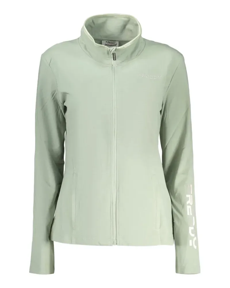 Freddy Sweatshirtjacke mit Stehkragen - Grün Grün
