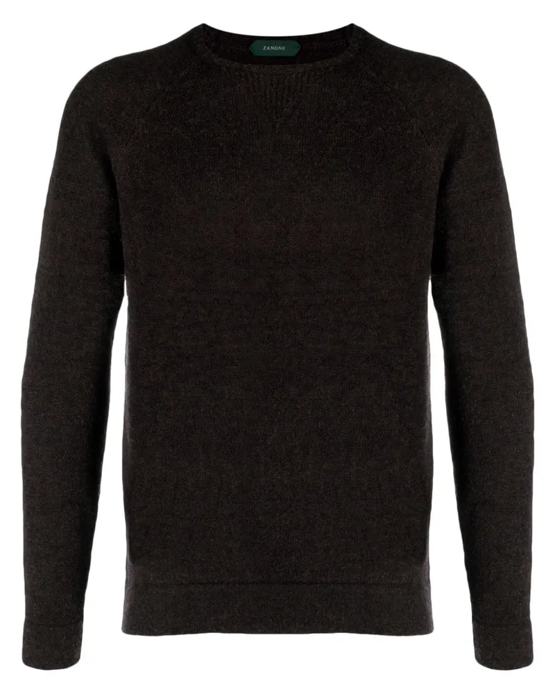 Zanone Fein gestrickter Pullover - Braun Braun