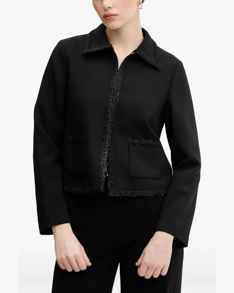 JOOP! Jady Jacke mit verziertem Kragen - Schwarz Schwarz