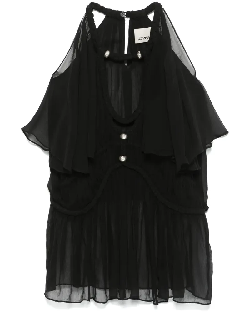 Isabel Marant Rosaline Bluse - Schwarz Schwarz