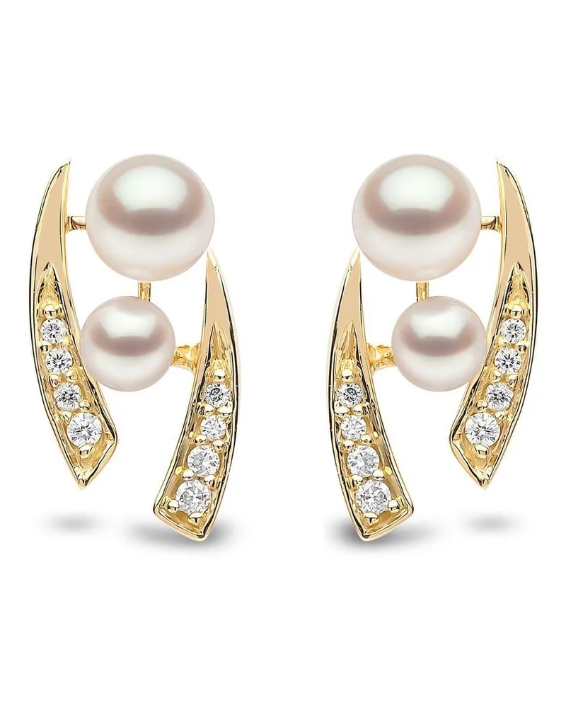 YOKO London 18kt Gelbgoldohrstecker mit Diamanten Gold