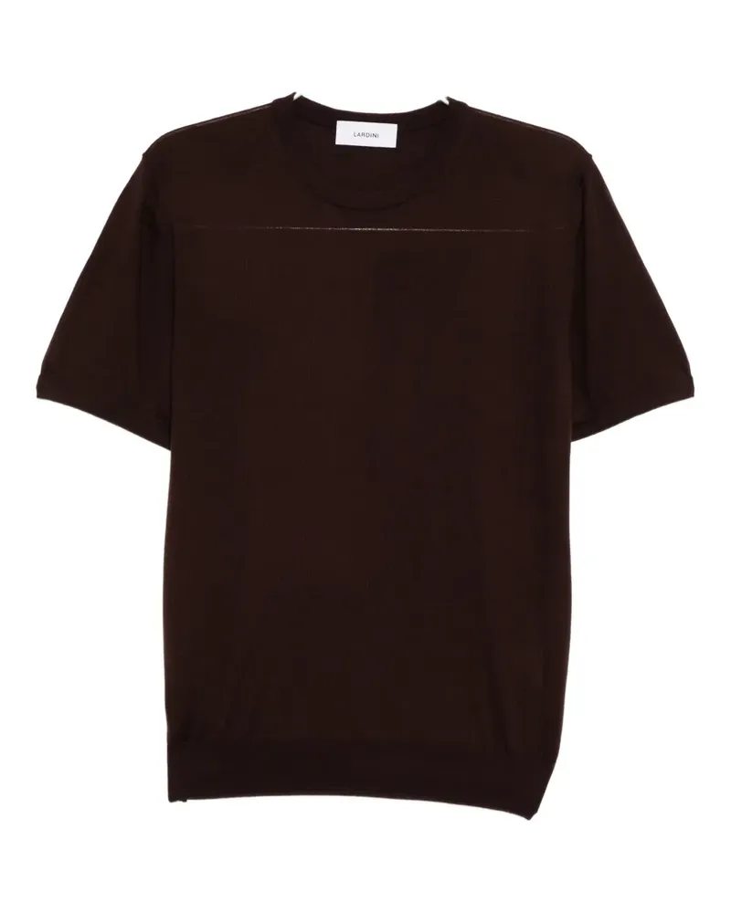 LARDINI T-Shirt aus Wolle - Braun Braun