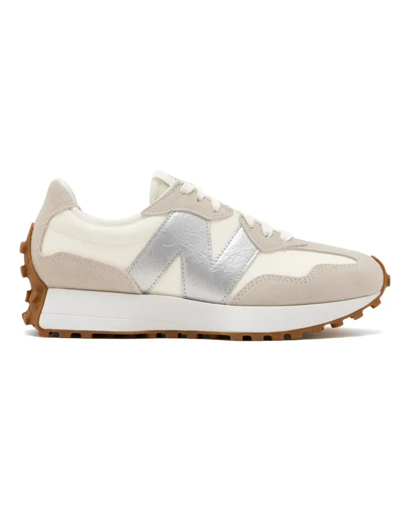 New Balance 327 suede panelled sneakers - Nude Nude