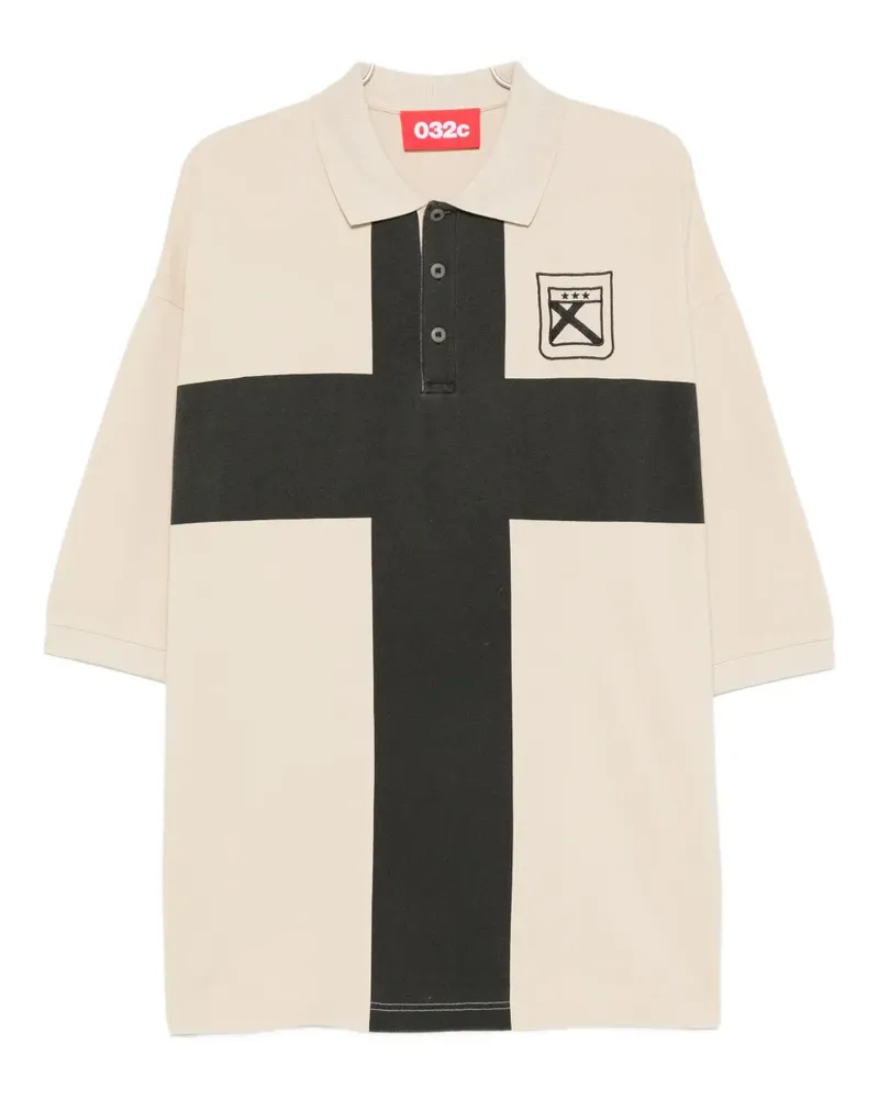 032c Fainting Cross Poloshirt - Nude Nude