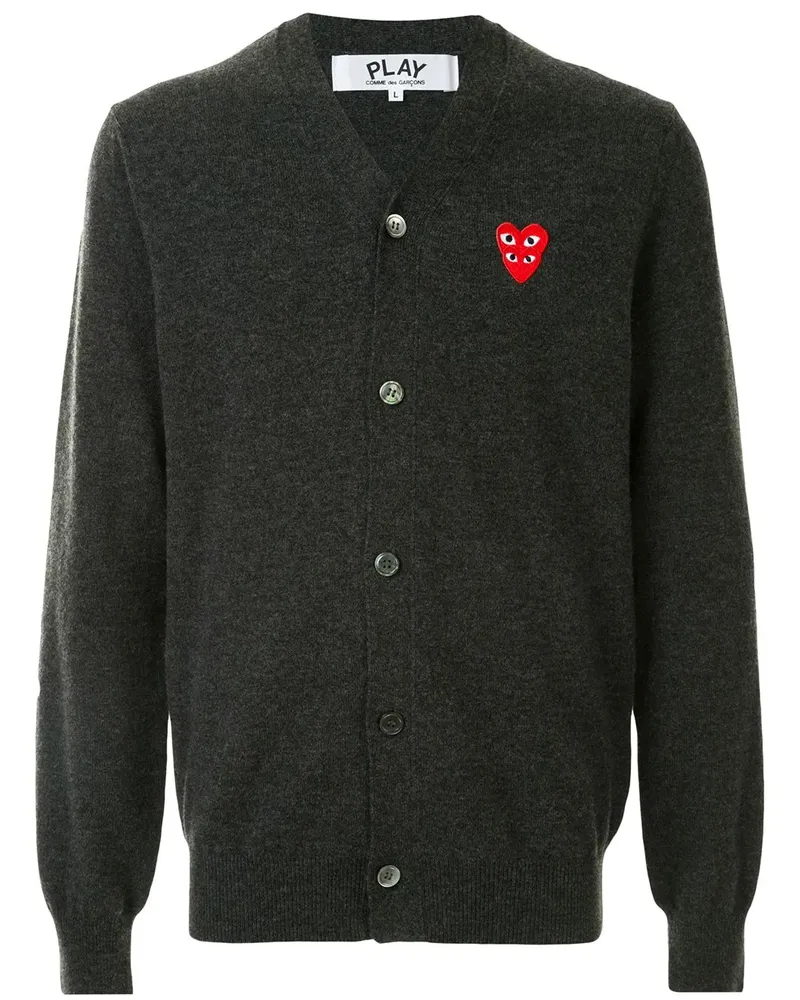 Comme des Garçons Cardigan mit Logo - Grau Grau