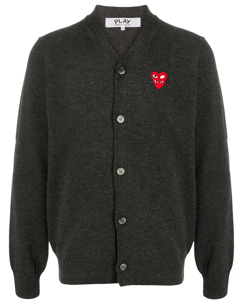 Comme des Garçons Cardigan mit Logo - Grau Grau