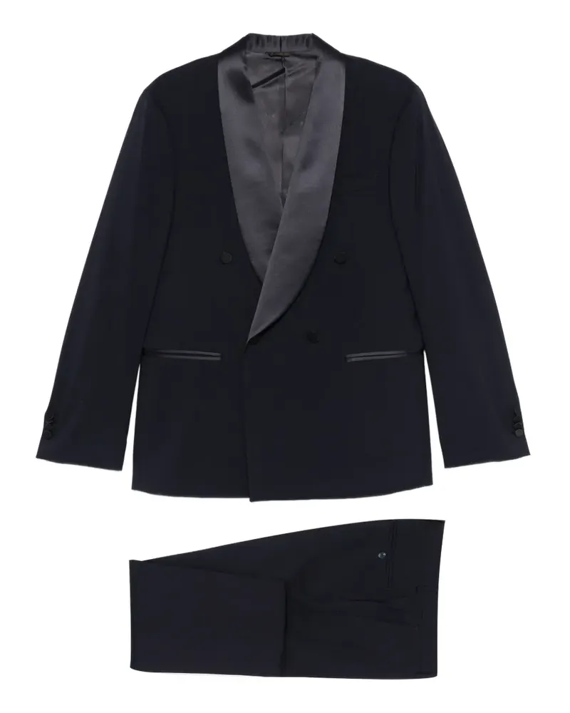 Manuel Ritz Doppelreihiger Anzug - Blau Blau