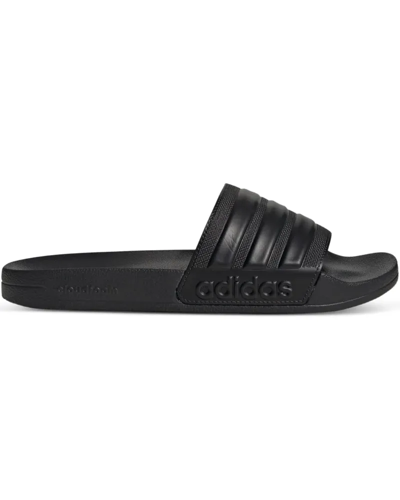 adidas Gestreifte Adilette Pantoletten - Schwarz Schwarz