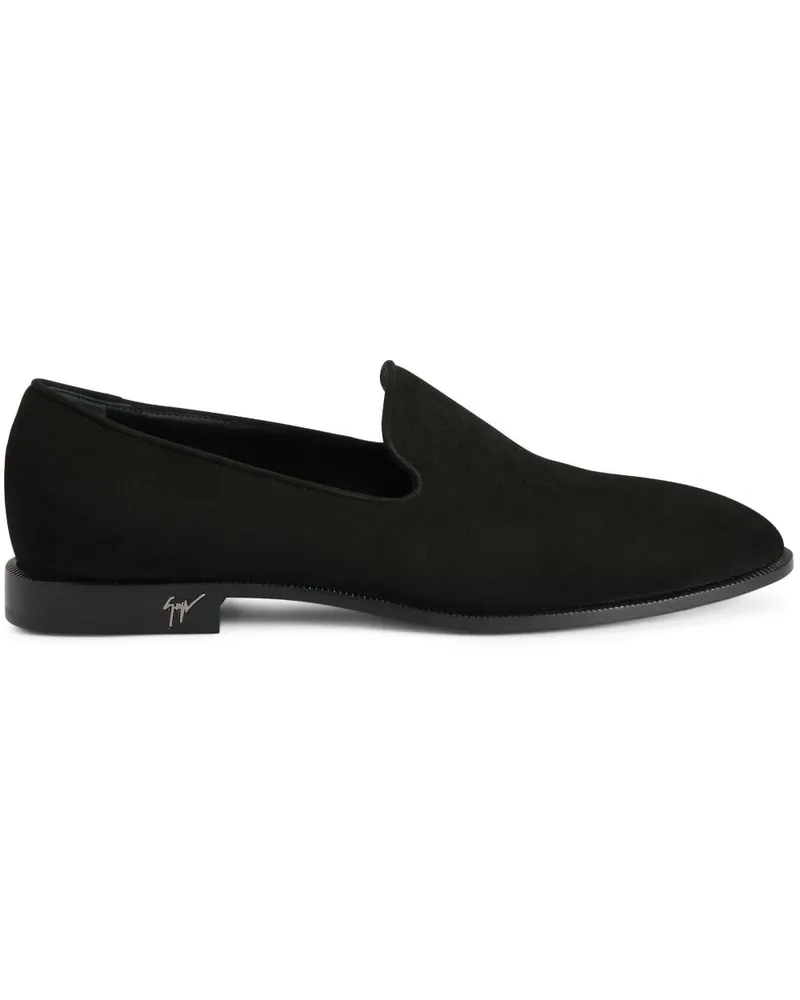 Giuseppe Zanotti Gatien Loafer aus Wildleder - Schwarz Schwarz