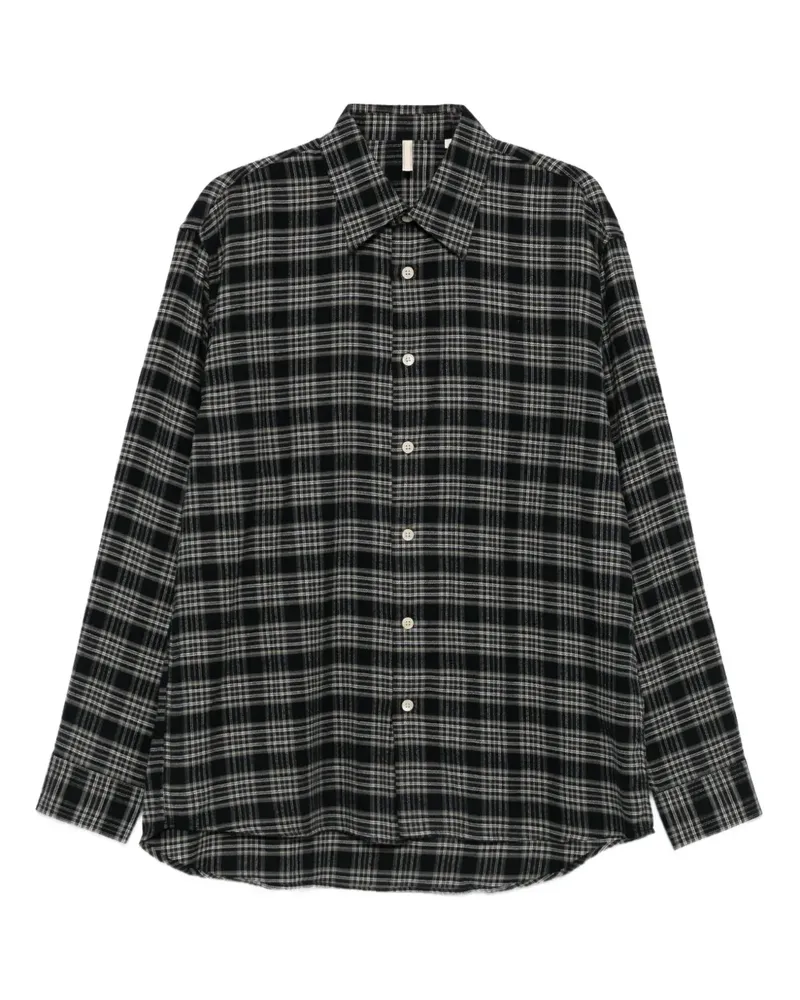 Sunflower checked long-sleeves shirt - Schwarz Schwarz
