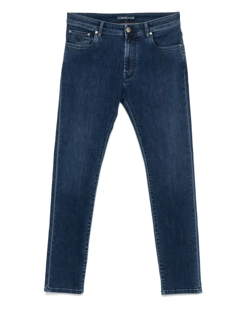 Corneliani Jeans mit Logo-Stickerei - Blau Blau