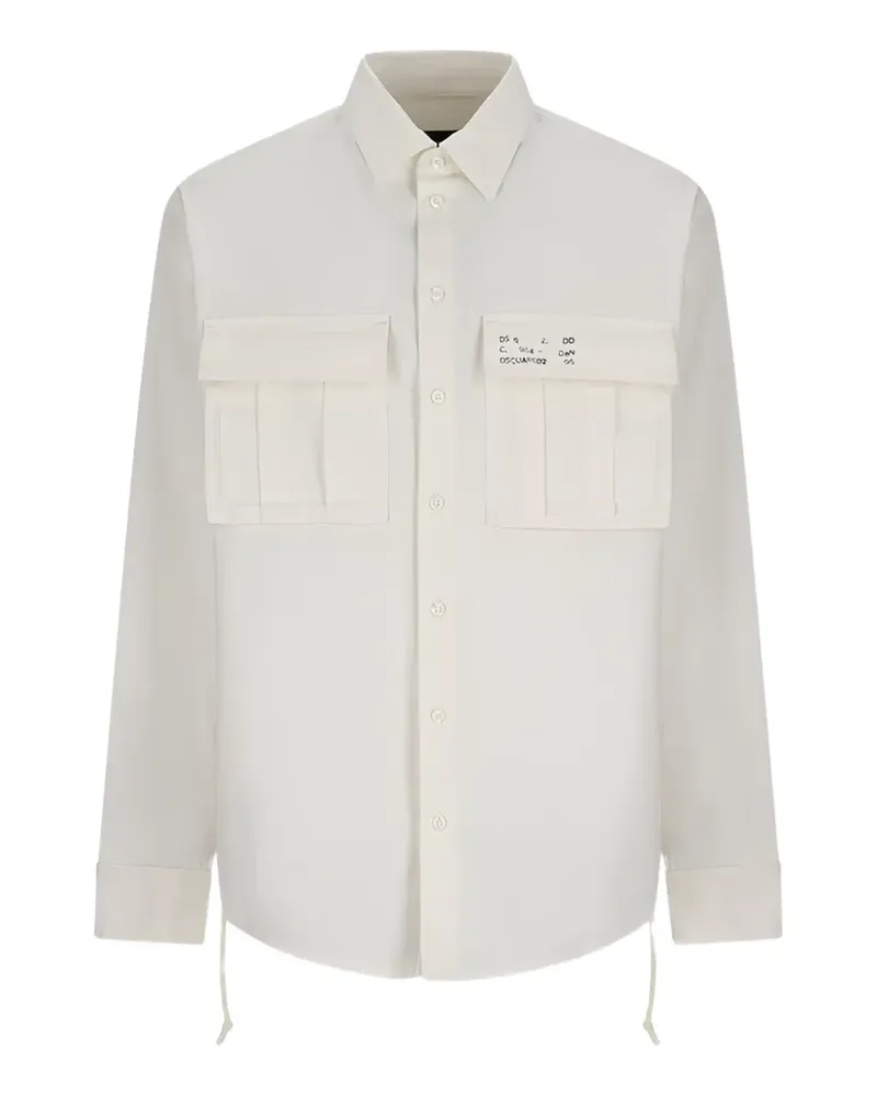 Dsquared2 ripstop drawstring-hem shirt - Nude Nude