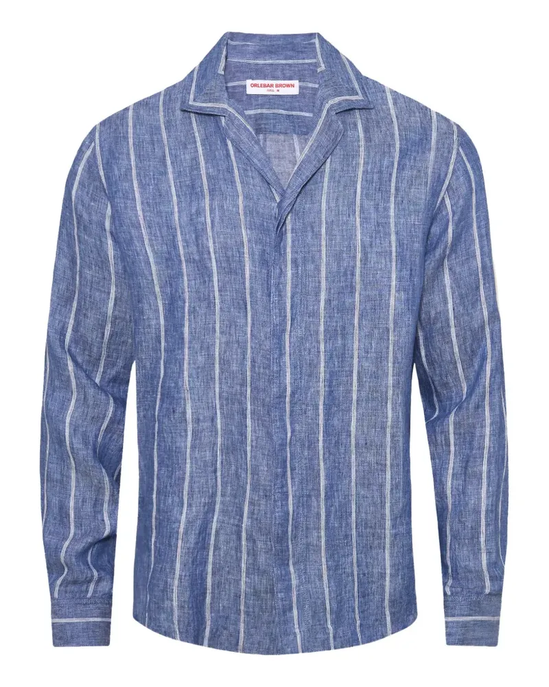 Orlebar Brown Sylvan striped shirt - Blau Blau