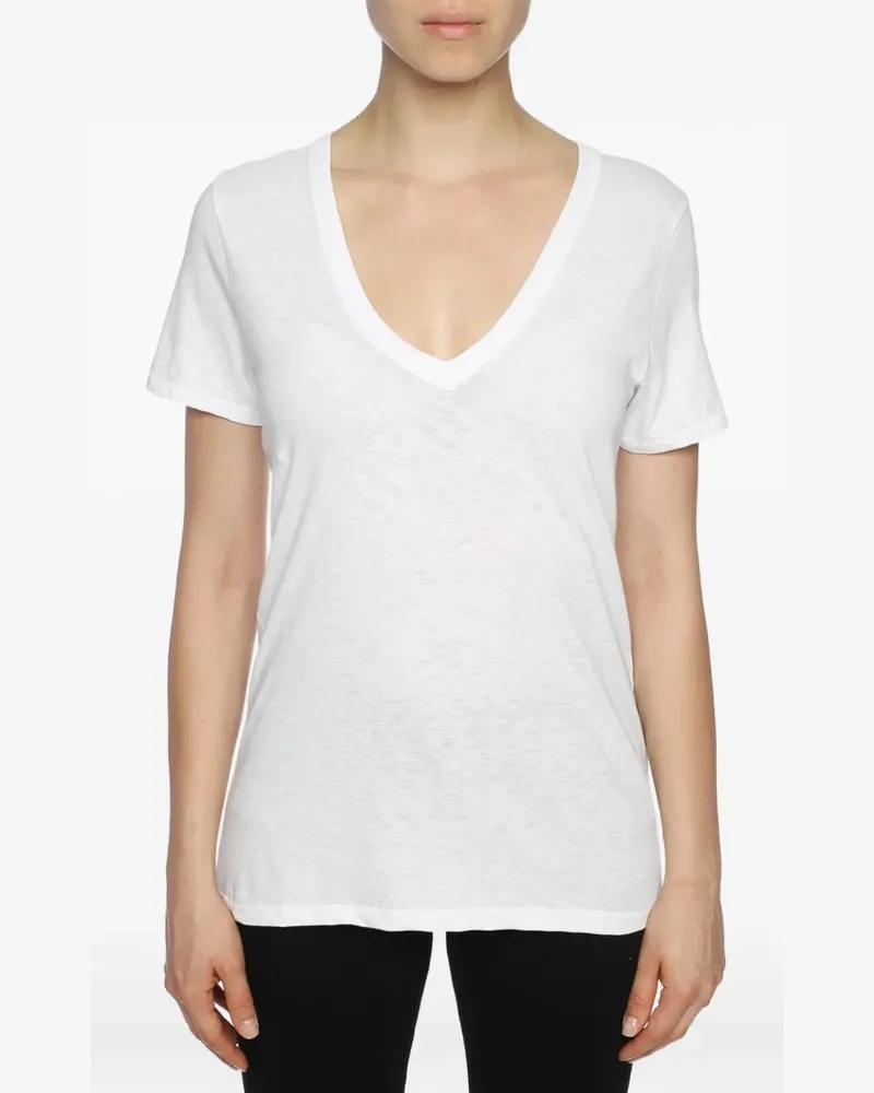 Rag & Bone T-Shirt mit V-Ausschnitt - Weiß Weiß