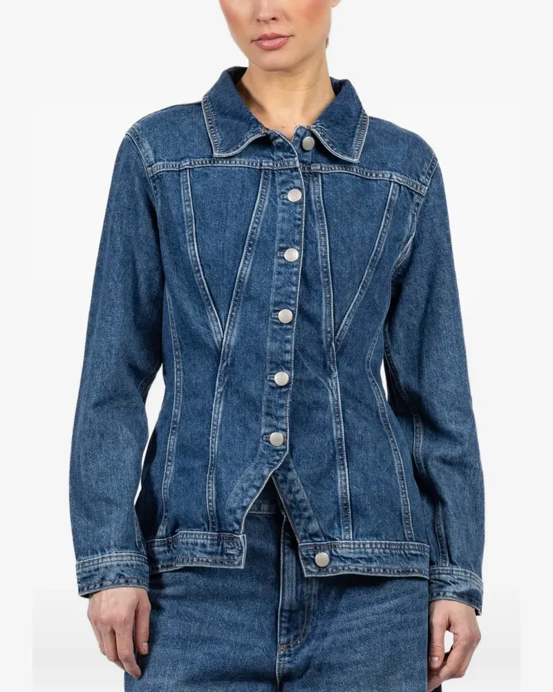 DL1961  peplum denim jacket - Blau Blau
