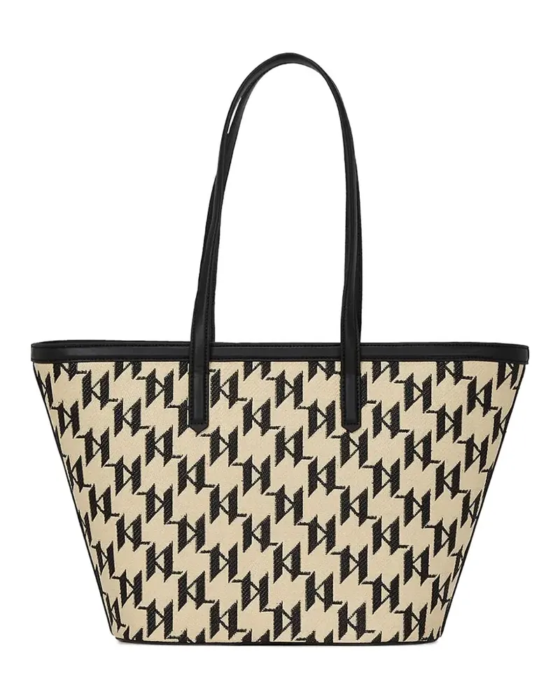 Karl Lagerfeld Shopper mit Monogramm - Nude Nude