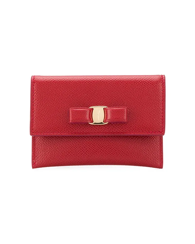 Ferragamo Portemonnaie mit Vara-Schleife - Rot Rot