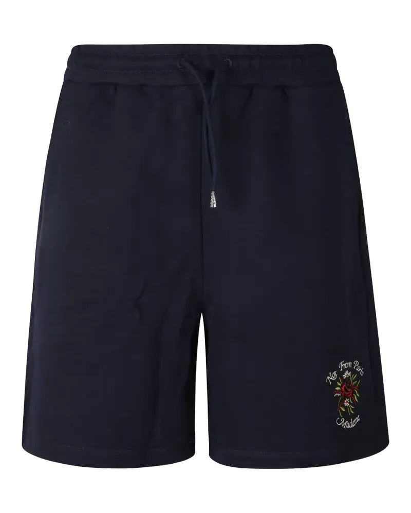 Drôle de Monsieur embroidered-logo track shorts - Blau Blau