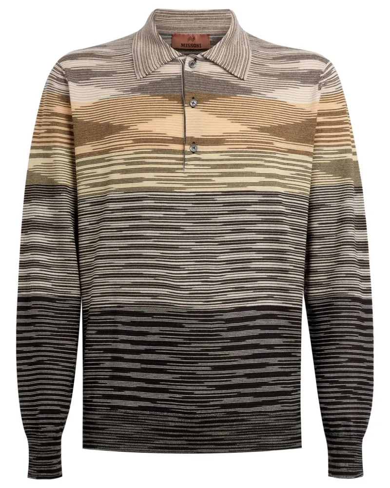 Missoni Poloshirt aus Slub-Wolle - Mehrfarbig Mehrfarbig