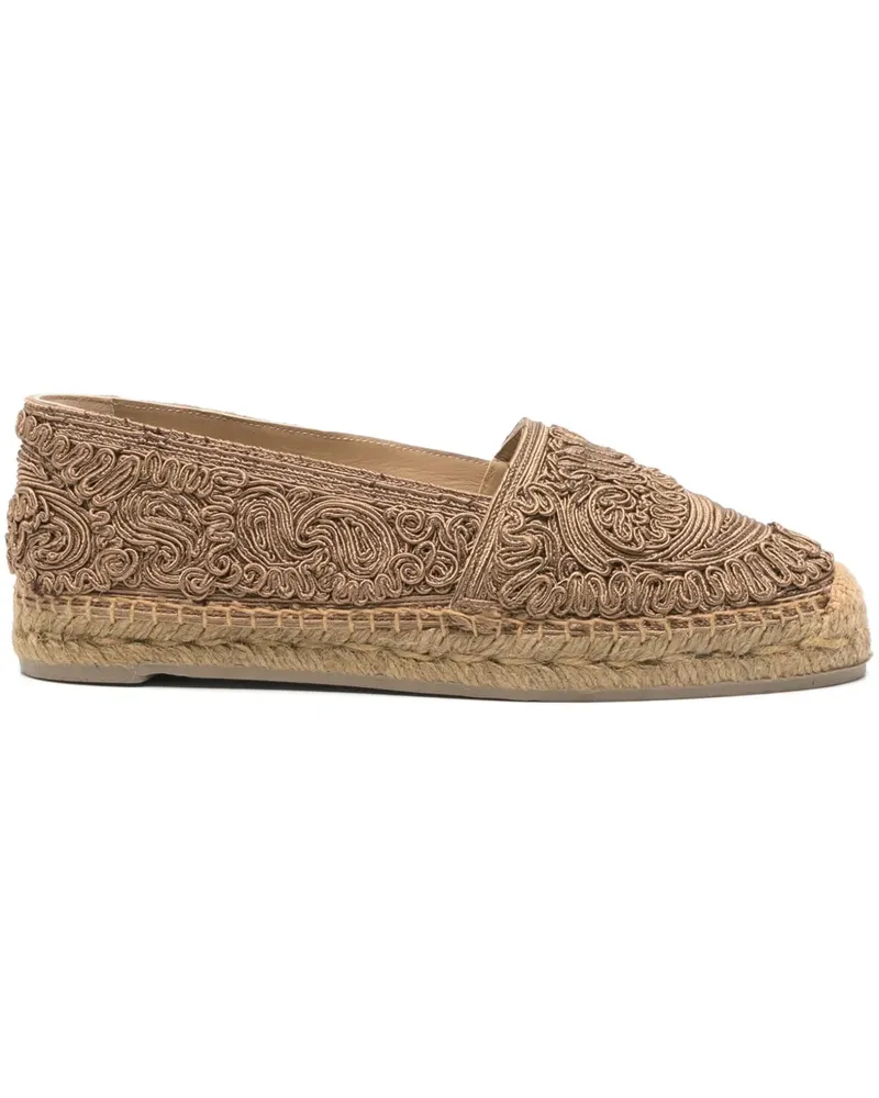 Etro Bestickte Espadrilles - Nude Nude