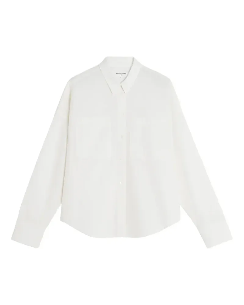 Kitsuné chest-pocket button-down shirt - Weiß Weiß