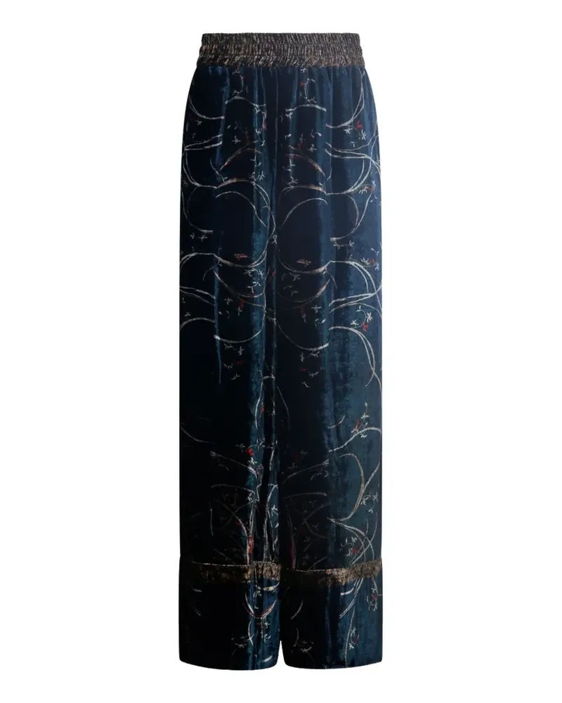 Pierre-Louis Mascia Hose mit Print - Blau Blau