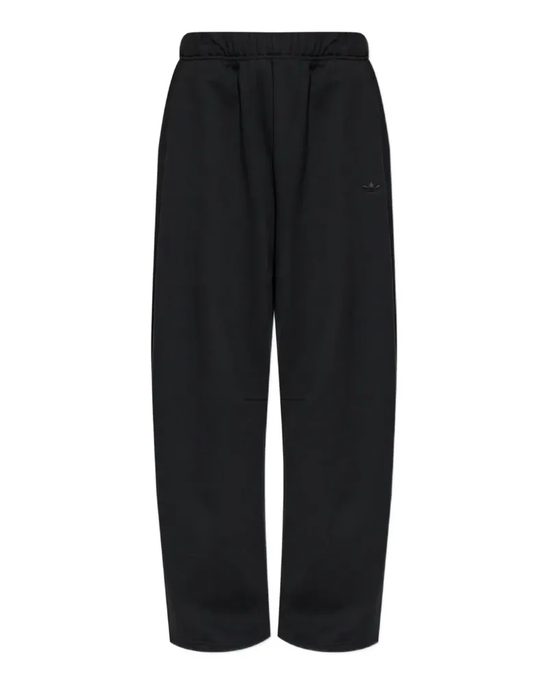 adidas Jogginghose mit weitem Bein - Schwarz Schwarz