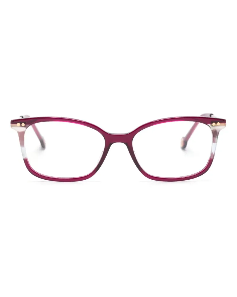 Carolina Herrera New York Eckige Brille in Schildpattoptik - Rosa Rosa