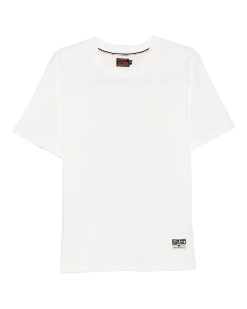Evisu Seagull T-Shirt mit Logo-Stickerei - Weiß Weiß