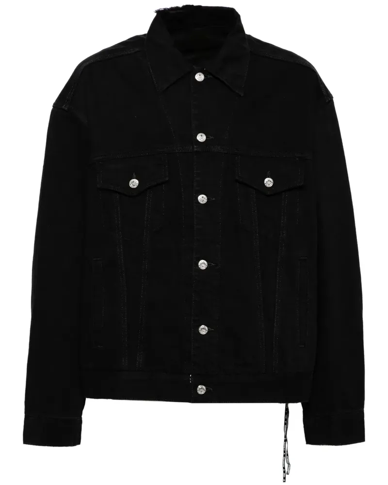 Mastermind World Klassische Jeansjacke - Schwarz Schwarz