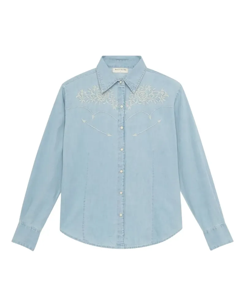 MAISON HOTEL Embroidered shirt - Blau Blau