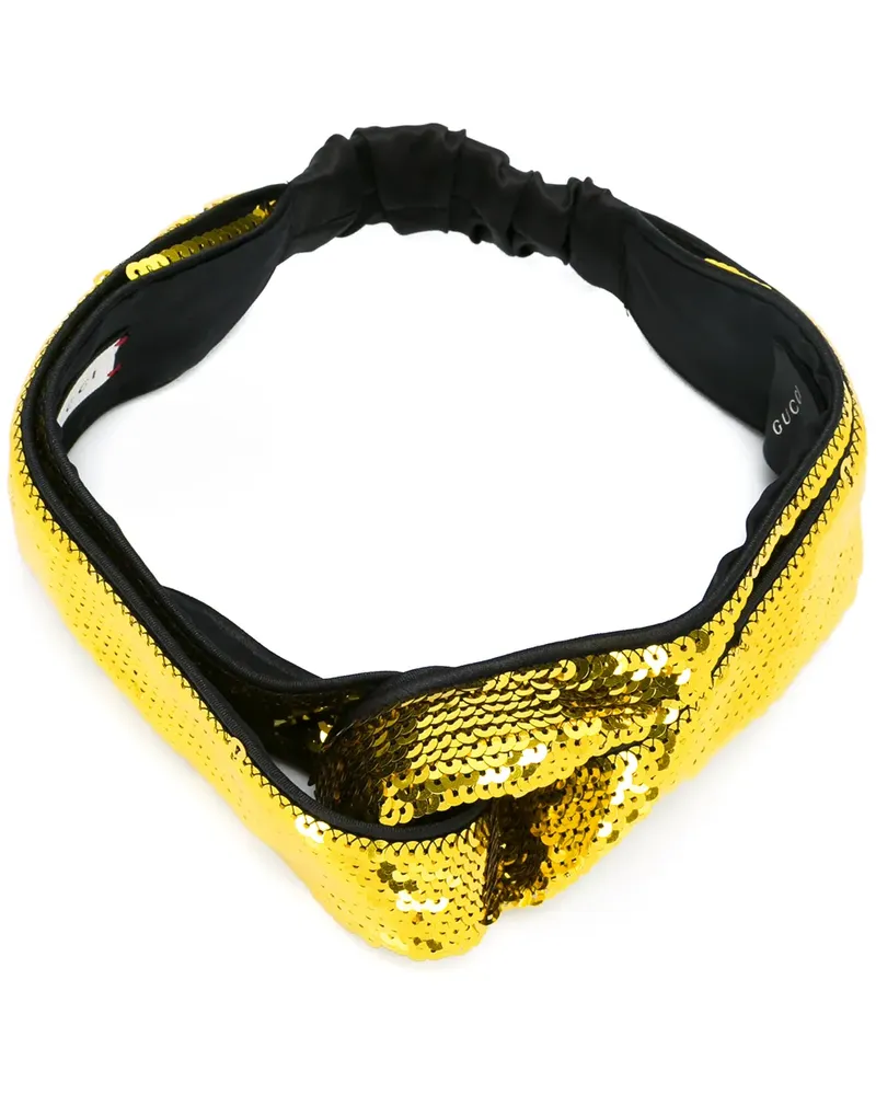 Gucci Stirnband mit Pailletten - Metallic Metallic