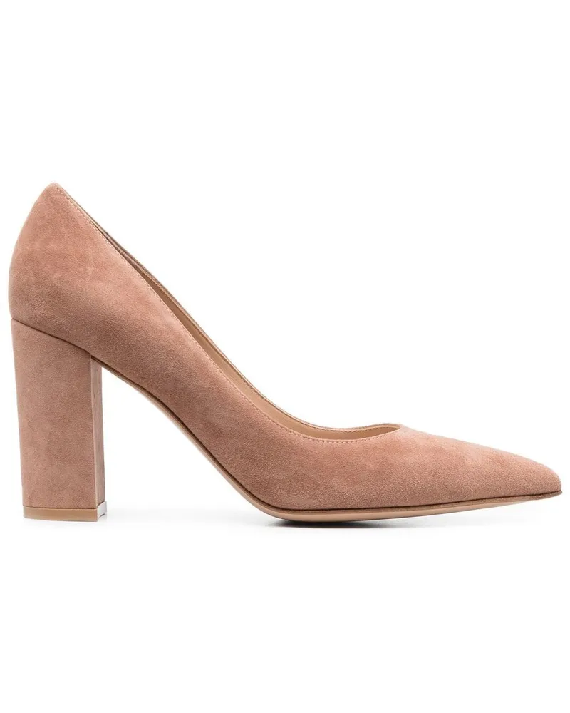 Gianvito Rossi Spitze Pumps 90mm - Nude Nude