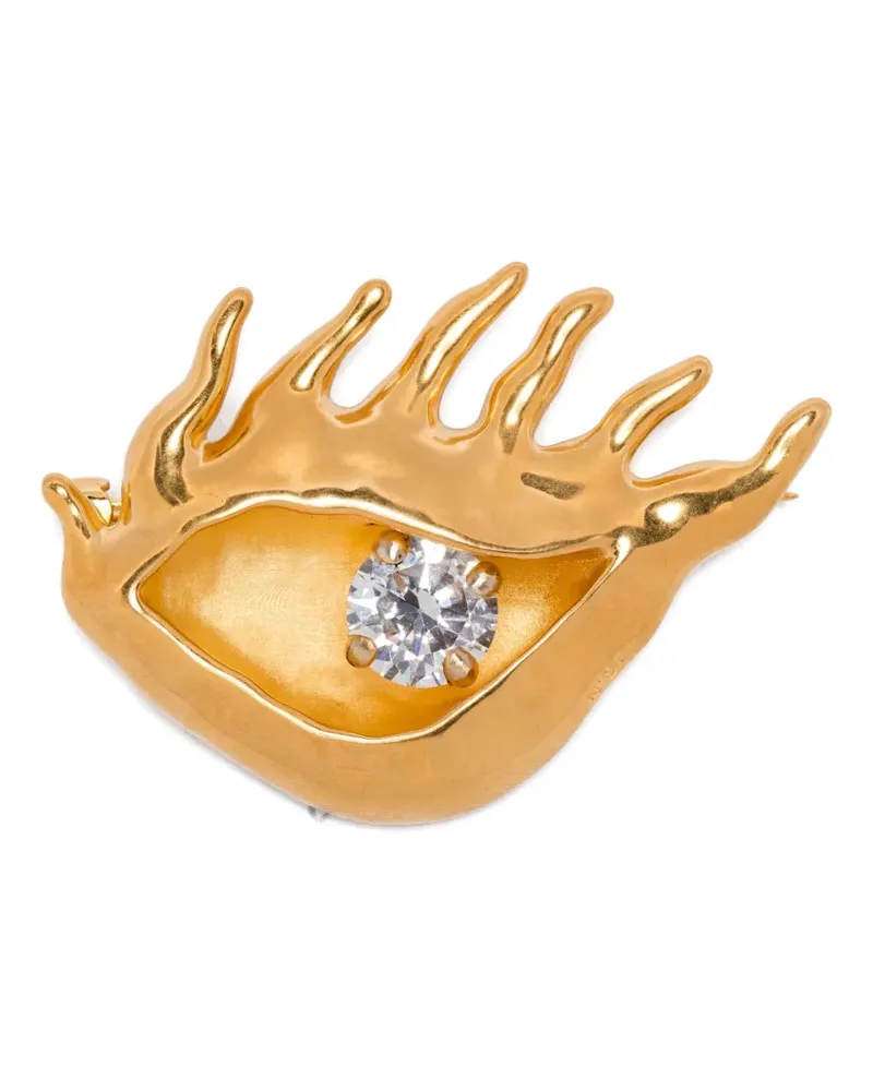 N° 21 Anstecknadel mit Kristallen - Gold Gold