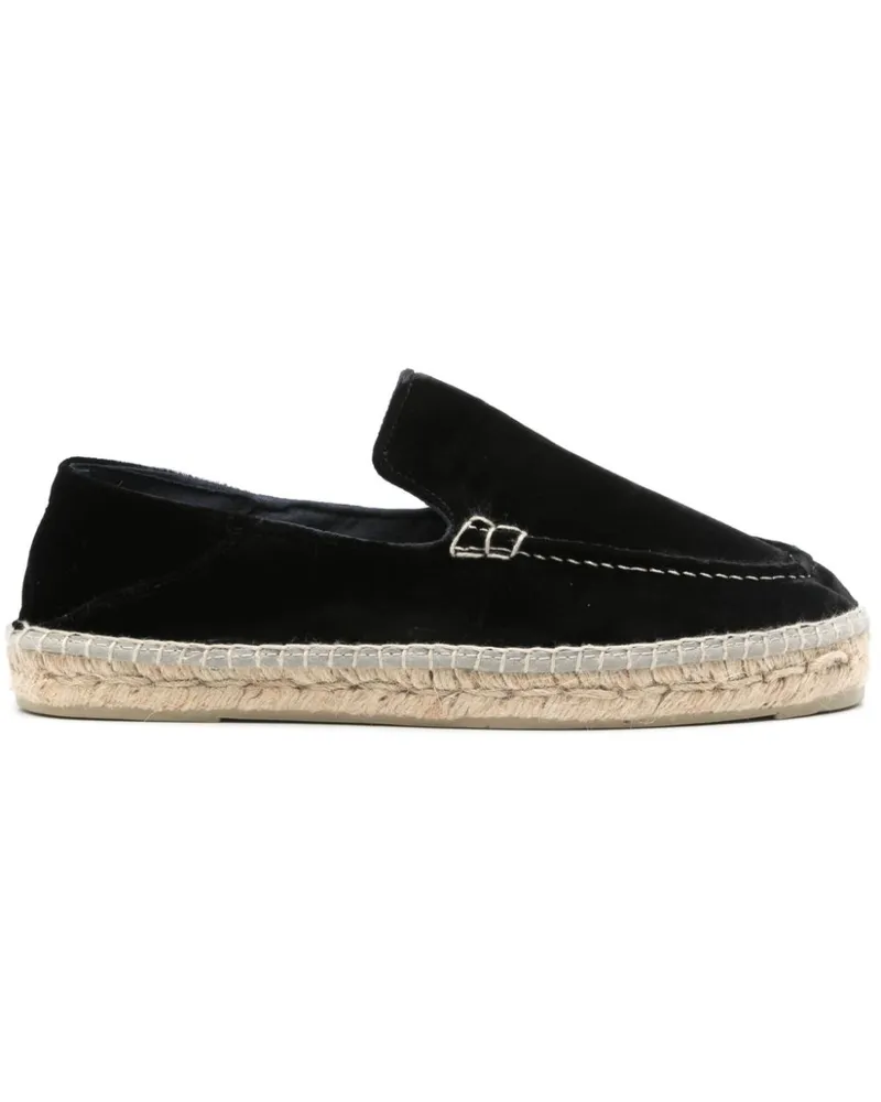 Manebí Espadrilles aus Samt - Schwarz Schwarz