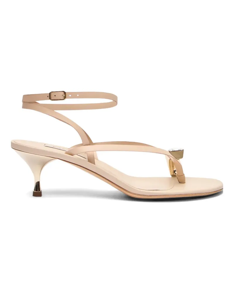 Casadei Julia leather sandals - Nude Nude