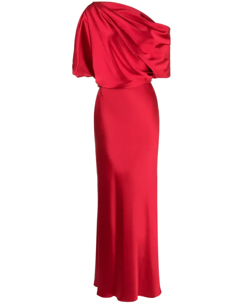 Amsale Schulterfreies Maxikleid - Rot Rot