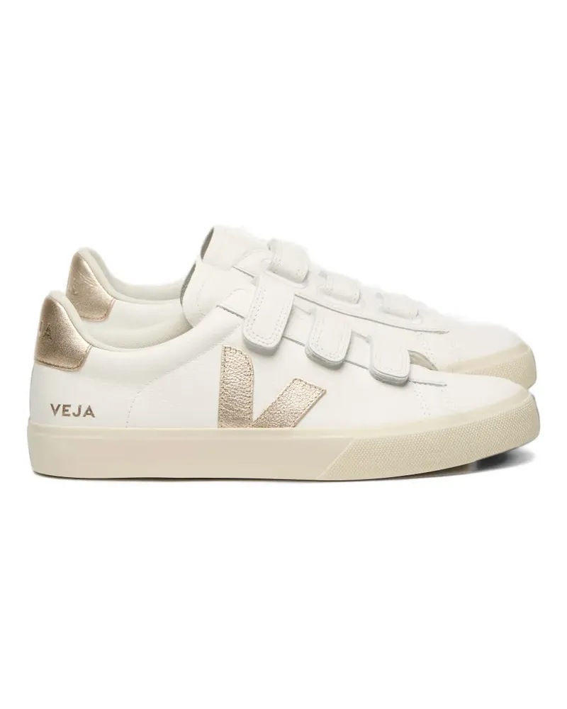 VEJA Recife Sneakers aus Leder in Weiß/Platine Weiß
