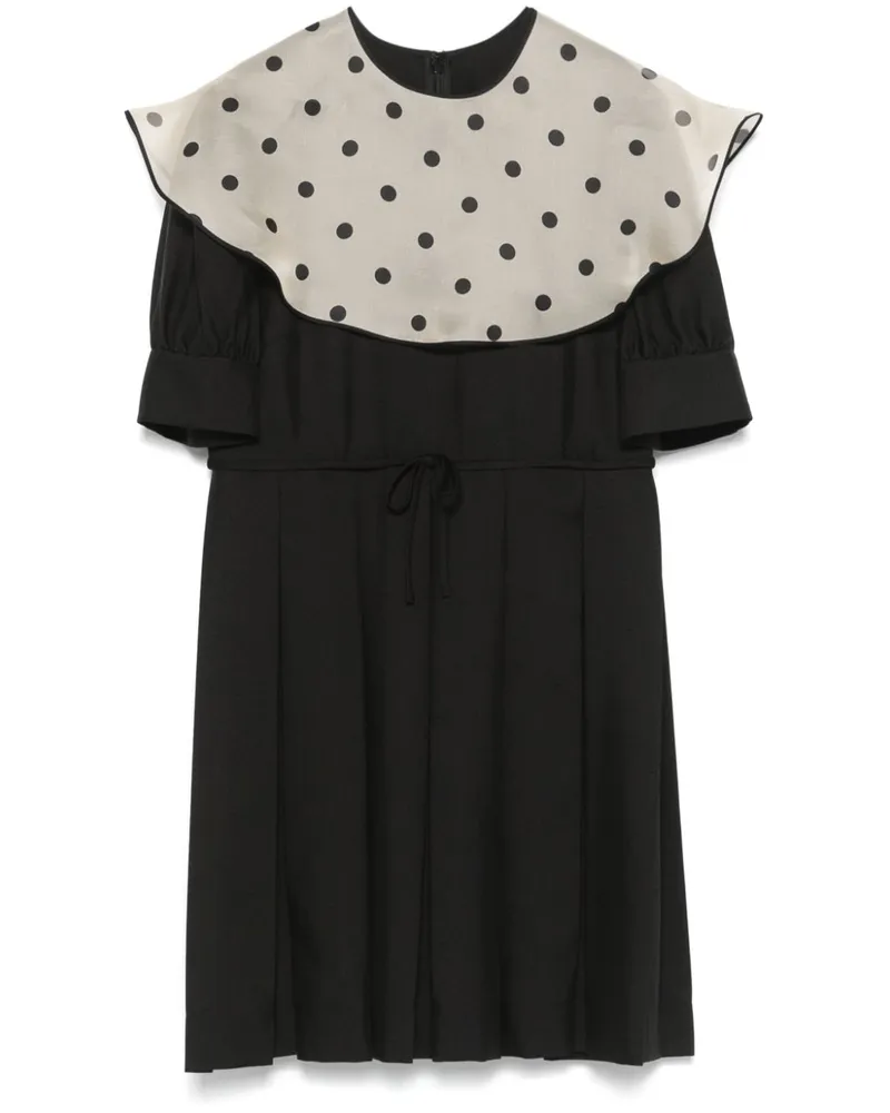 Valentino Garavani Minikleid mit Polka Dots - Schwarz Schwarz