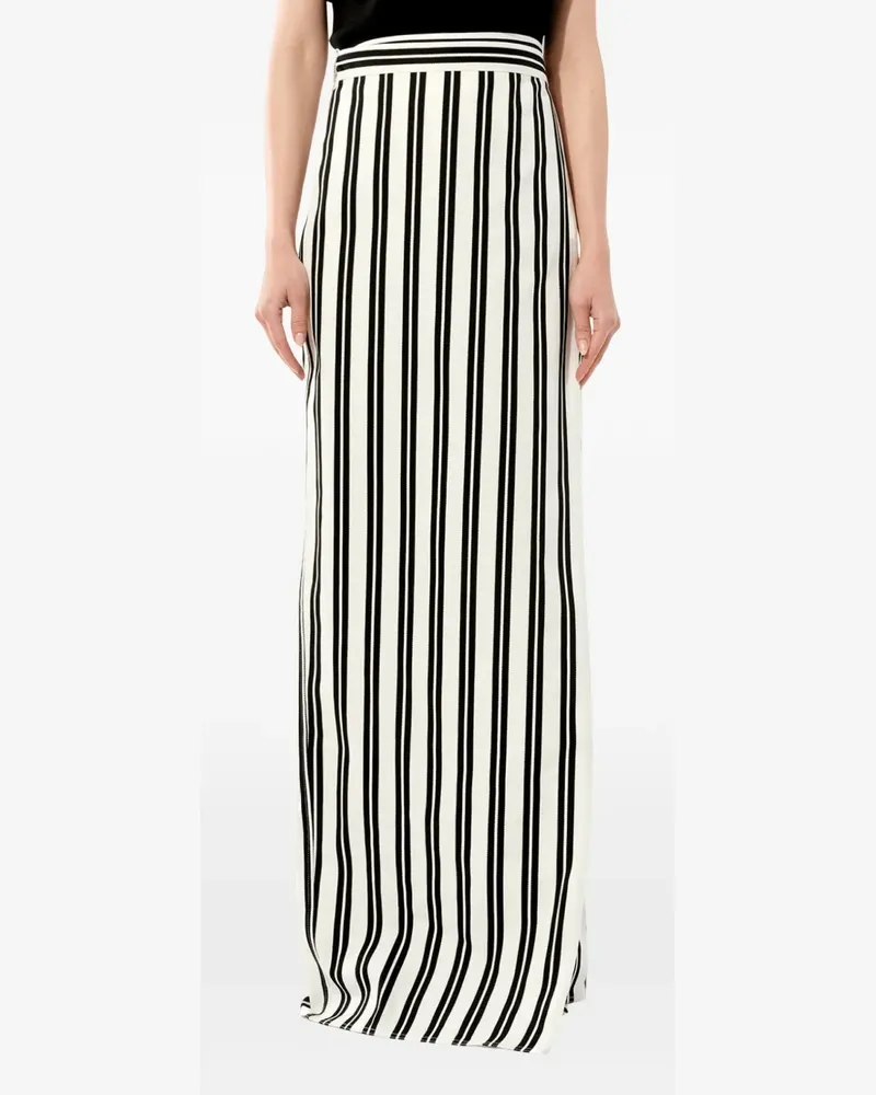 Balenciaga Chilie striped maxi skirt - Weiß Weiß